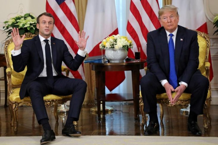 Trump Bertikai dengan Macron Terkait Masa Depan NATO