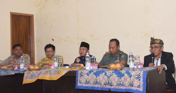Bupati Najmul Pimpin Sosialisasi Pembangunan Makodim Lombok Utara