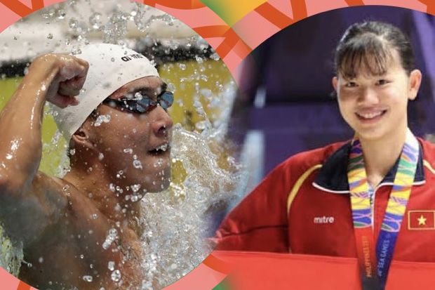 Wen Zheng dan Nguyen Thi Anh Vien Atlet Putra Putri Terbaik SEA Games 2019
