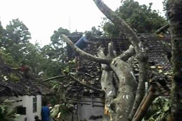 Puluhan Rumah di Banyuwangi Rusak Diterjang Angin Puting Beliung