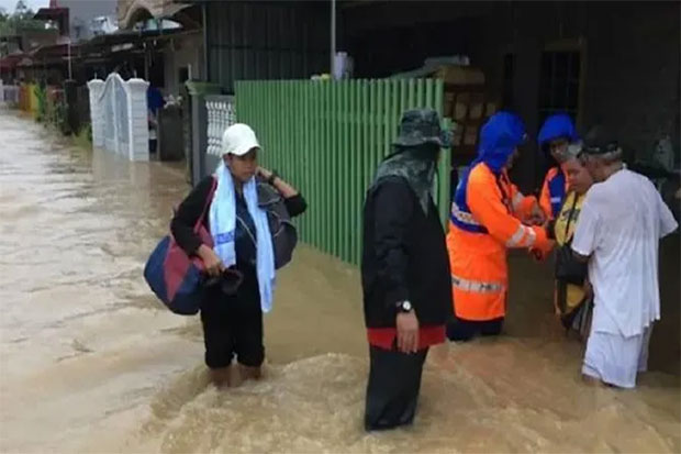 Banjir Landa Johor Bahru, 4.000 Jiwa Mengungsi