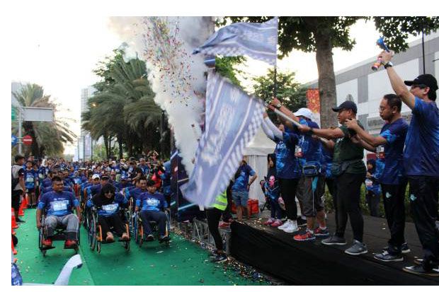 Ribuan Pelari Ramaikan BPJAMSOSTEK Relay Marathon