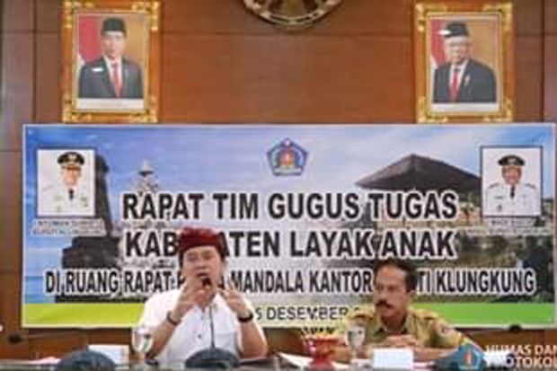 Bupati Suwirta Hadiri Rapat Tim Gugus Kabupaten Layak Anak