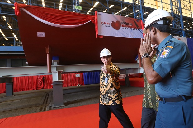 Masuk Tahap Keel Laying, Pembangunan Kapal Cepat Rudal TNI AL Capai 30%