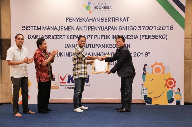 Pupuk Indonesia Konsisten Terapkan Sistem Manajemen Anti Penyuapan