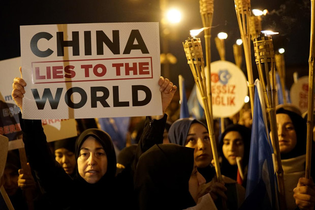 Aksi Solidaritas untuk Uighur, Ribuan Warga Turki Turun ke Jalan