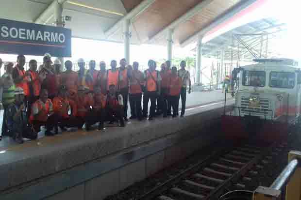 Jalur Kereta Api Bandara Adi Soemarmo-Stasiun Balapan Tersambung