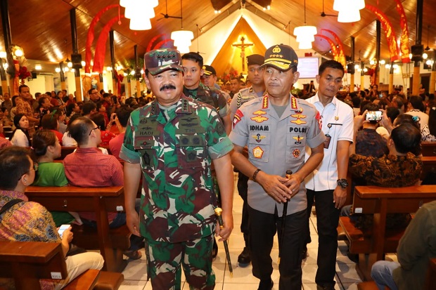 Panglima TNI dan Kapolri Cek Situasi Gereja-Gereja di Jakarta