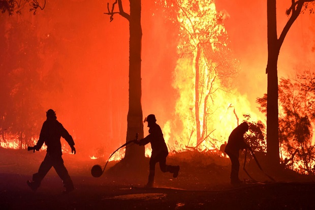 Gunakan Dana Pribadi, Pemadam Kebakaran Australia Berdedikasi