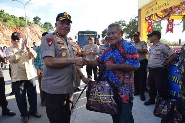 Pastikan Keamanan Tahun Baru di Papua, Kapolda Tinjau Pos Pengamanan Operasi