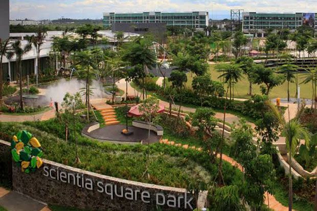 Nikmati Kenyamanan Car Free Day di Area Scientia Square Park