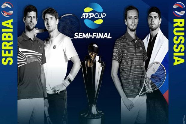 Djokovic vs Medvedev Panaskan Duel Serbia vs Rusia di Piala ATP