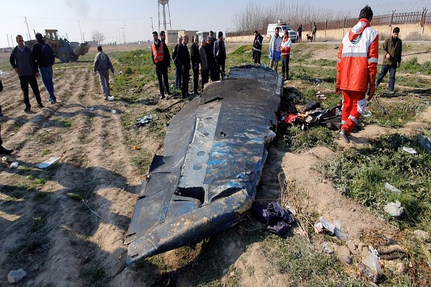 Lewat Telepon, Rouhani-Trudeau Bahas Tragedi Pesawat Ukraina