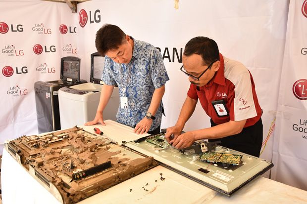 LG Buka Perbaikan dan Cuci Gratis Bagi Korban Banjir Selama Dua Pekan