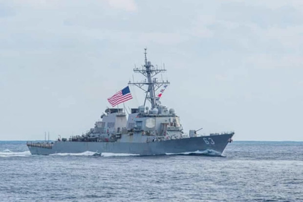 Kapal Perang AS Berlayar Lintasi Selat Taiwan