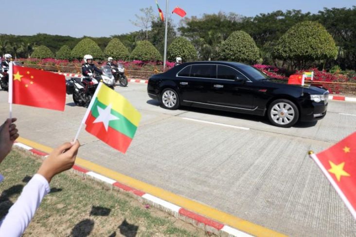 Saat Xi Kunjungi Myanmar, Kelompok Etnis Kutuk Investasi China