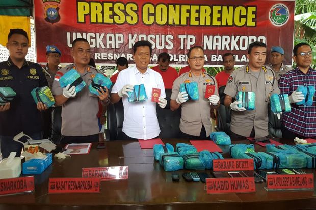 Polisi Amankan 28,6 Kilogram Sabu dari Jaringan Lapas Palembang
