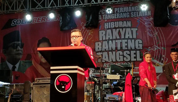 Rayakan HUT PDIP di Tangsel, Hasto Ingatkan Pesan Megawati soal Jaga Bumi