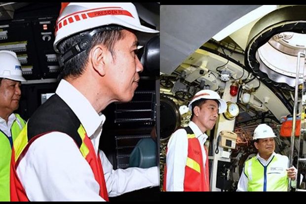 Mengintip Kekompakan Jokowi dan Prabowo dalam Kapal Selam Alugoro 405