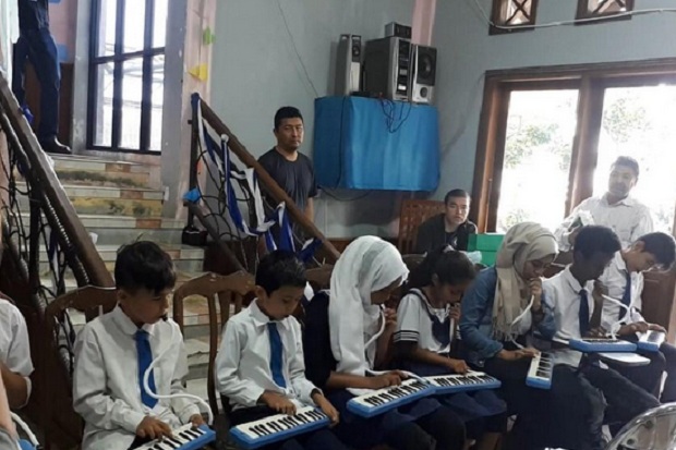 Yamaha Musik Bantu Pengungsi di Hope Learning Center Belajar Seni