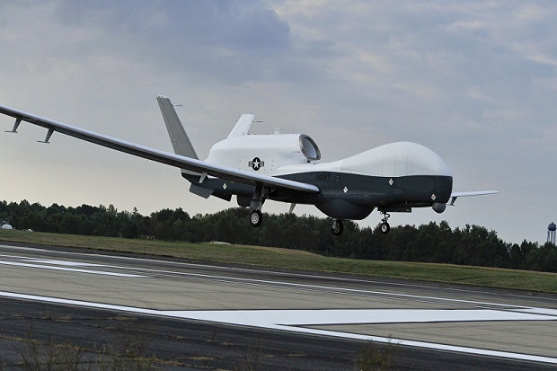Pertama Kali, AS Sebar Drone Mata-mata MQ-4C Triton ke Guam