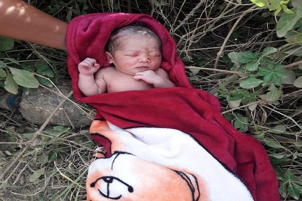 Dibuang Pasangan Muda ke Tempat Sampah, Bayi Cantik Ini Selamat