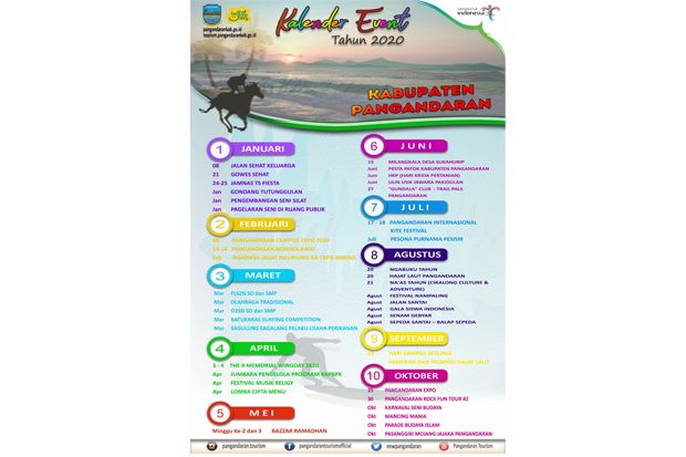Kalender Event 2020 Sebagai Sarana Promosi Wisata di Pangandaran