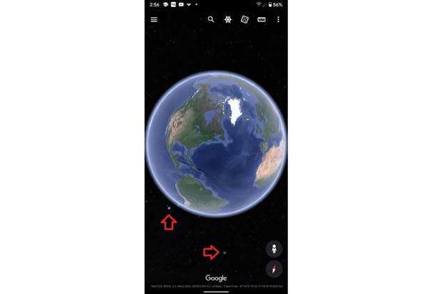Google Earth Mobile Perbarui Pemandangan Bintang di Luar Angkasa