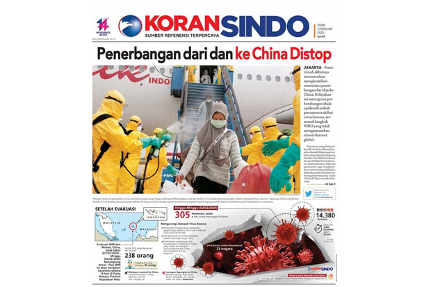 Antisipasi Virus Corona, Indonesia Setop Penerbangan dari dan ke China