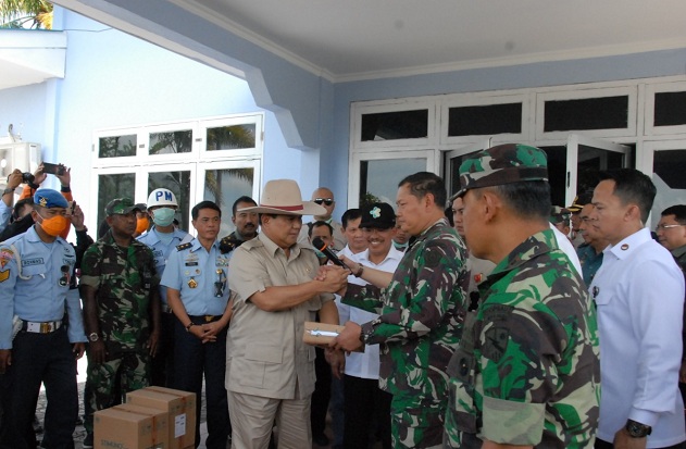 Prabowo Pastikan Kesiapan Pangkalan Militer untuk WNI dari Wuhan