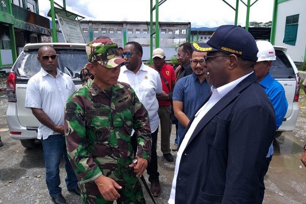 Resimen Zikon 14 Pulihkan Infastrukur di Kota Wamena, Diapresiasi Kementerian PUPR