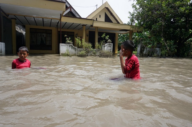 Hari Keenam, Banjir Masih Genangi Dua Desa di Jombang Setinggi 30 CM