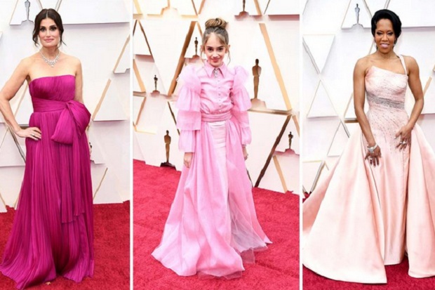 Gaun Merah Muda Dominasi Red Carpet Oscar 2020