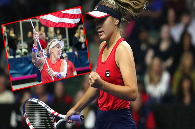 Juara Australia Terbuka Sofia Kenin Loloskan AS Ke Final Piala Fed