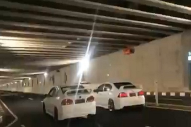 Video Balapan Mobil di Underpass Bandara YIA Hebohkan Warga