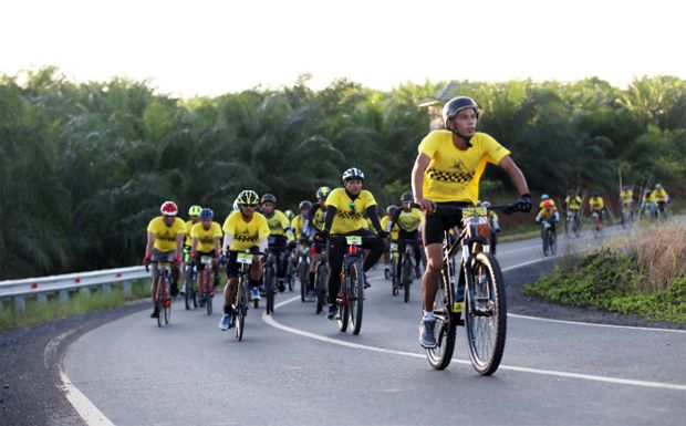 Diikuti 6.500 Pegowes, Begini Kemeriahan Event Sepeda Jhonlin Ride