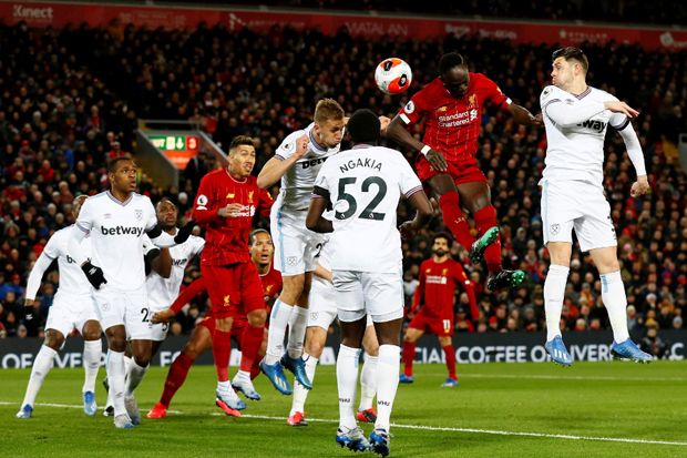 Babak Pertama : Liverpool vs West Ham Berbagi Skor