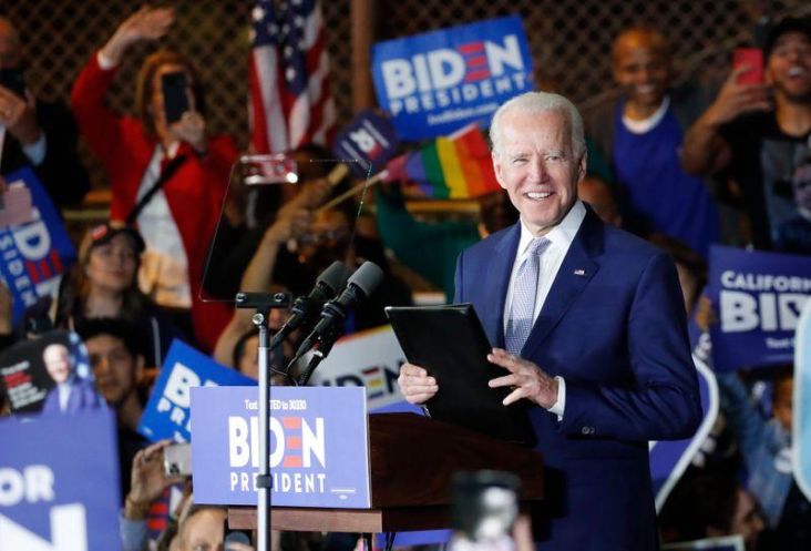 Joe Biden Menang di 9 Negara Bagian, Sanders Unggul di California