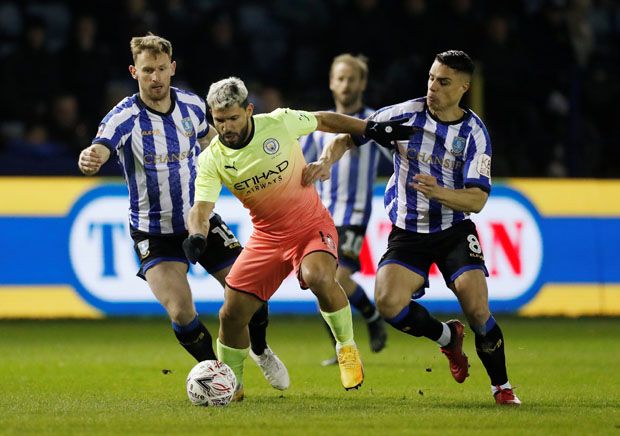 Gol Tunggal Aguero Bawa Manchester City Lolos ke Perempat Final