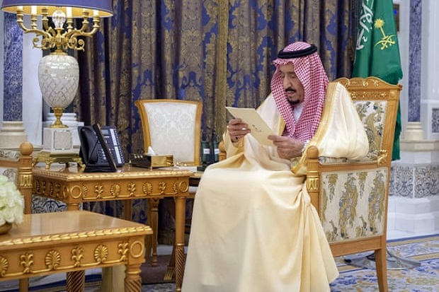 Penampakan Raja Salman setelah 20 Pangeran Arab Saudi Ditangkap