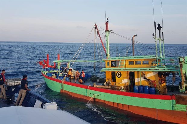 Belum Sebulan, KKP Kembali Tangkap Dua Kapal Ikan Asing Ilegal di Selat Malaka