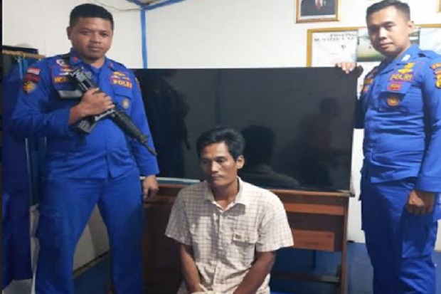 Curi TV di Kapal, Nelayan Ini Ditangkap Polairud Polda Sumsel