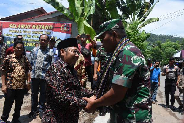 Bupati Lombok Utara Terima Kunker Kasum TNI
