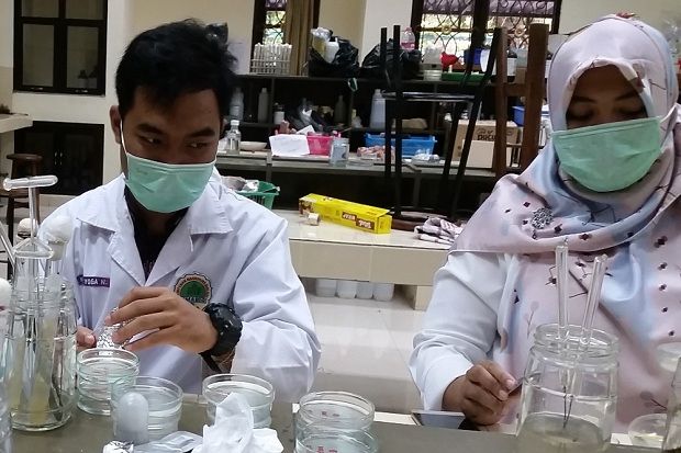 Ini Cara Mahasiswa UNY Olah Daun Jambu Air Jadi Sabun Herbal Antibakteri