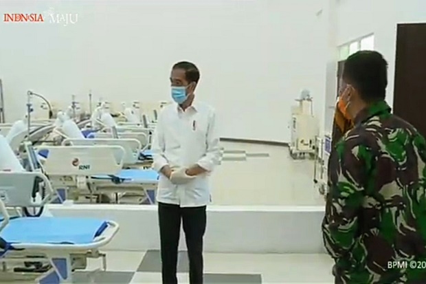 Tinjau RS Darurat Corona di Wisma Atlet Kemayoran, Jokowi: Sore Ini Bisa Dipakai