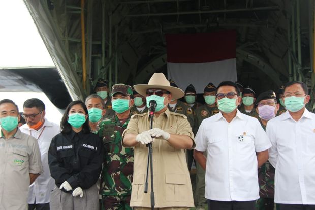 DPR Puji Operasi Prabowo dan TNI yang Membawa Alkes Corona dari China