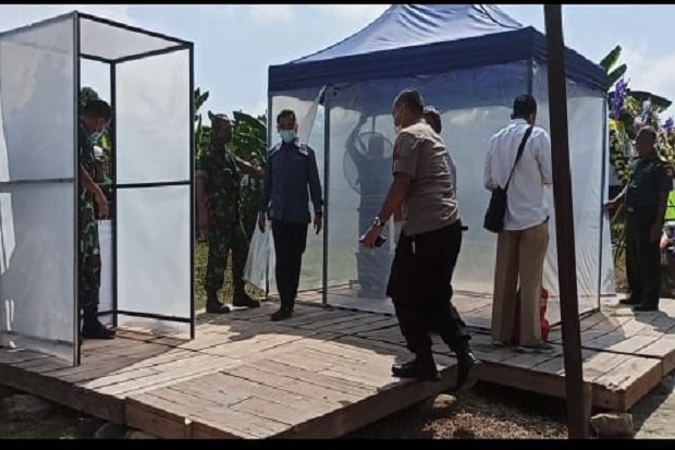 Pandemi Corona, Screening Kesehatan Diterapkan di Tempat Pemakaman Ibunda Jokowi
