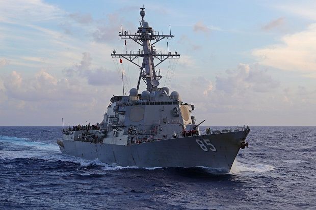 Seteru dengan China Memanas, Kapal Perang AS Muncul di Selat Taiwan