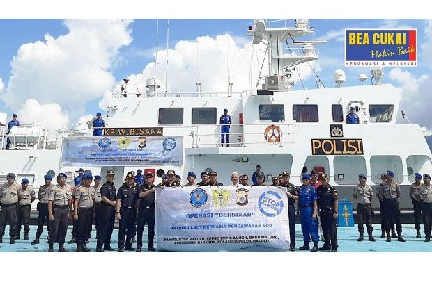 Bea Cukai, BNN, dan Kepolisian Gelar Patroli Laut Bersama Pengawasan Narkotika Wilayah Perairan Maluku