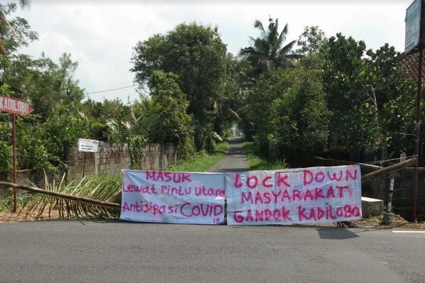 Cegah COVID-19, Banyak Pemukiman di Sleman Terapkan Lockdown